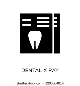 Dental X ray icon. Dental X ray symbol design from Dentist collection. Simple element vector illustration on white background.