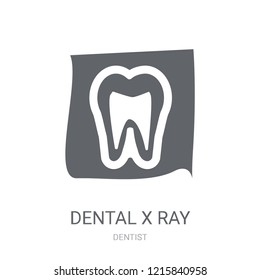 Dental X ray icon. Trendy Dental X ray logo concept on white background from Dentist collection. Suitable for use on web apps, mobile apps and print media.