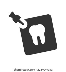 Dental x ray icon, Vector Graphics