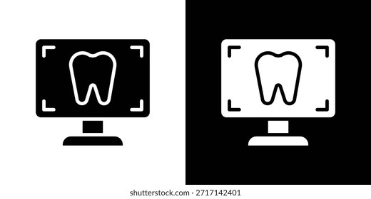 Icono de rayos X dental elemento de diseño de Vector Vector eps 10