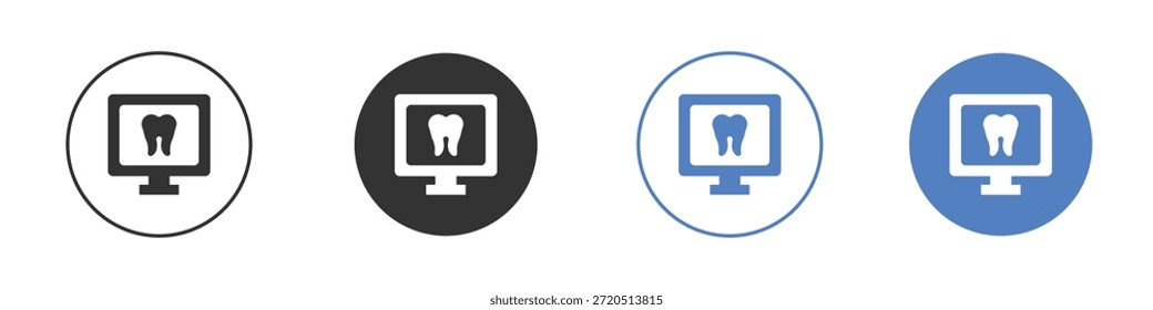 Icono de rayos X dental Vector Clip ilustración de arte colección
