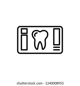 dental x-ray icon vector design. dental icon