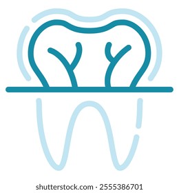 Dental Xray icon for web, app, infographic, etc