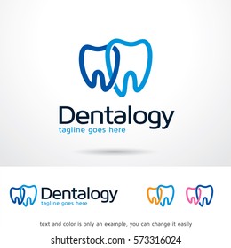 Dentalogy Logo Template Design Vector