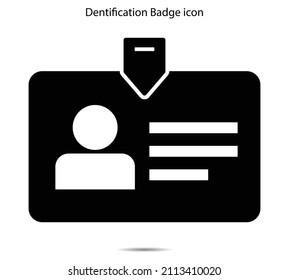 Dentification Badge icon vector illustration graphic on background