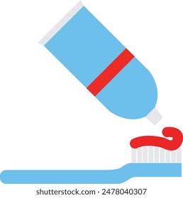 Symbol für Zahnpasta-Konzeptlinie. Einfache Elementdarstellung. Design der Umrisssymbole des Zahnputzkonzepts.