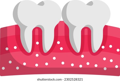 Zahnpulpe oder Endodontium Vektorfarbsymbol, Zahnarztsymbol, Gesundheitszeichen, Stockillustration von Zahninstrumenten, Zellstoffhöhlenkonzept
