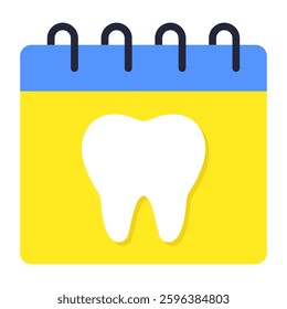 Dentist appointment icon, editable vector