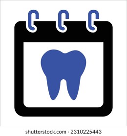 Dentist Appointment Icon , Vector Graphics