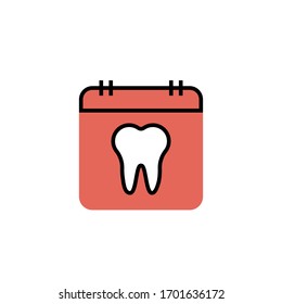 dentist appointment icon vector illustration modern style design. isolated on white background