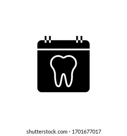 dentist appointment icon vector illustration glyph style design. isolated on white background