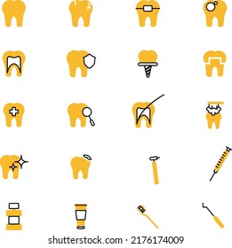 Dentist appointment, illustration, vector on a white background.