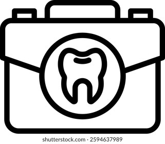 Dentist Bag Icon Element For Design