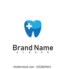 dentist care health logo design symbol
