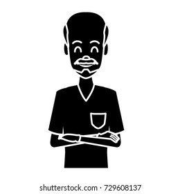 Dentist cartoon isolated