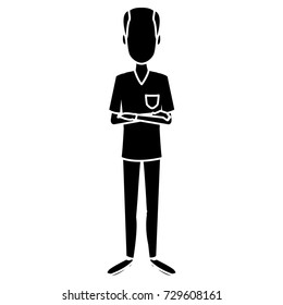 Dentist cartoon isolated