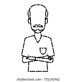 Dentist cartoon isolated