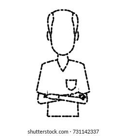 Dentist cartoon isolated