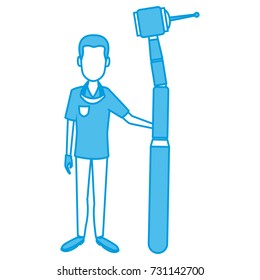 Dentist cartoon isolated