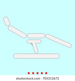 Dentist chair  icon .
