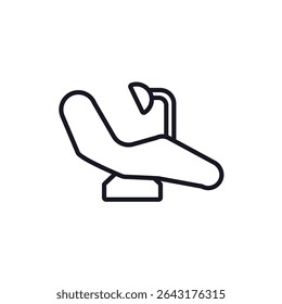 dentist chair icon collection .design style with background
