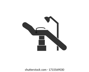 Dentist chair icon. Dental care equipment sign. Health care thin linear symbol for dentistry clinic