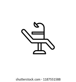 Dentist chair Icon Outline Vector
