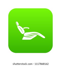 Dentist chair icon. Simple illustration of dentist chair vector icon for web