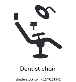 Dentist chair icon vector isolated on white background for your web and mobile app design, Dentist chair logo concept