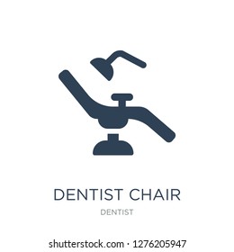 dentist chair icon vector on white background, dentist chair trendy filled icons from Dentist collection, dentist chair vector illustration