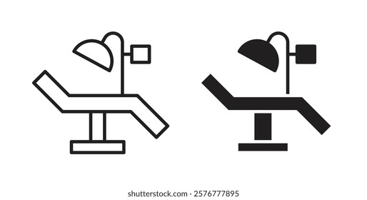 Dentist chair icons pack for ui designs