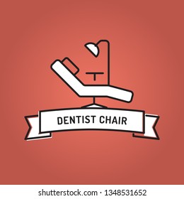 DENTIST CHAIR LINE ICON SET