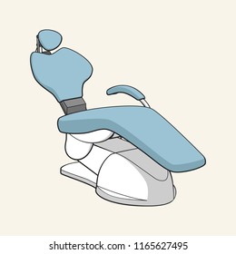 Dentist Chair. Vector Illustration.