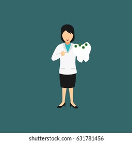 dentist character design vector