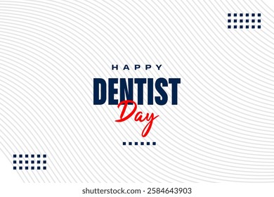 Dentist Day holiday concept vector