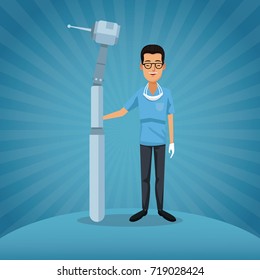 Dentist and dental care cartoons