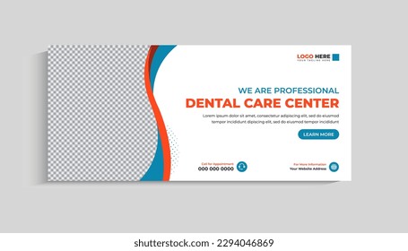 Dentist or Dental Care Social Media Cover Template