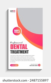 Dentist and Dental Care Social Media Story Template Design