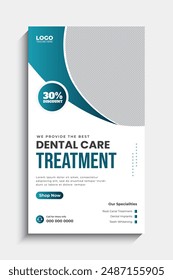 Dentist and Dental Care Social Media Story Template Design
