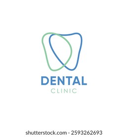 Dentist Dental clinic logo care hospital doctor medical logo teeth icon colorful solid line art 