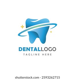 Dentist Dental clinic logo care hospital doctor medical logo teeth icon colorful solid line art 