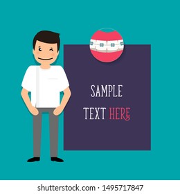Dentist. Dental concept. Dentist background. Vector illustration.