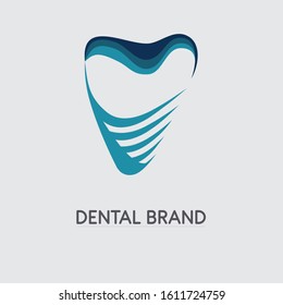 Dentist dental logo icon vector template