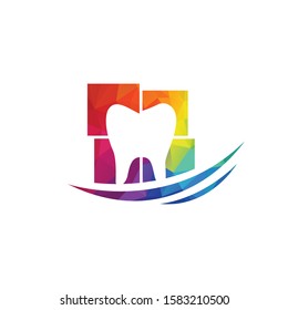 Dentist and dentistry clinic vector logo design.	