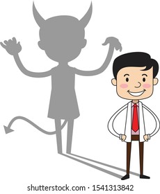 Dentist - Devil Person Standing With Fake Smile