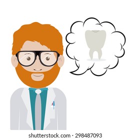 Dentist digital design, vector illustration eps 10