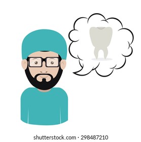 Dentist digital design, vector illustration eps 10