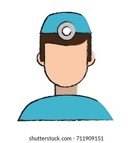 Dentist faceless cartoon
