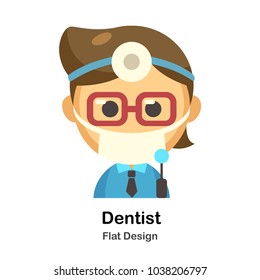 Dentist Flat illustration