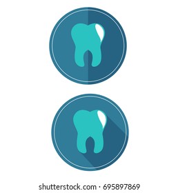 Dentist flat minimalist logo 